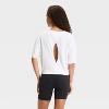 Women's Boxy Cropped Short Sleeve Top - JoyLab™ - 2 of 3