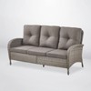 POCASSY 72" Wide Outdoor Sofa Furniture Outdoor Wicker Sofa Weather Resistant Rattan with Deep Seat for Patio Backyard Porch - 3 of 4
