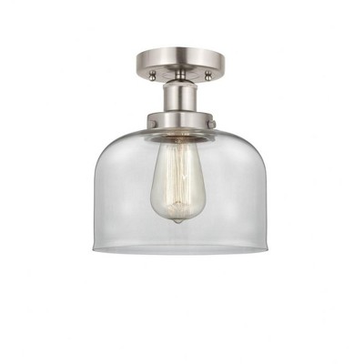 Bell - 1 Light Semi-Flush Mount In Industrial Style-8.25 Inches Tall and 6.5 Inches Wide
