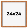 PosterPalooza | Square Classic Brown Picture Frame - UV Acrylic, Foam Board Backing, Hanging Hardware - 2 of 4