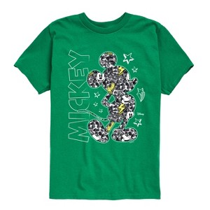 Boys' - Disney - Mickey Mouse Pattern Drawing Short Sleeve Graphic T-Shirt - 1 of 4