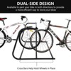 10-Bike Commercial Floor Rack, Heavy Duty Powder-Coated Steel Grid Organizer, Freestanding Double-Sided Storage for Garages/Storefronts/Schools - 3 of 4