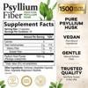 Psyllium Husk Capsules, Max Potency Dietary Fiber 1500mg, 100% Soluble Pills - 60 Capsules By Nature's Nutrition - 2 of 4