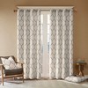 Peyton Metallic Geo Embroidered Single Window Curtain Panel - 2 of 4