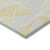 Gold Gray And Wheat Geometric Washable Indoor Outdoor Area Rug - 4 of 4