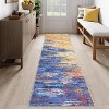 Acekool Abstract Runner Rug - Washable 2x6 Non-Slip Area Rug for Kitchen, Hallway & Bedroom - 3 of 4