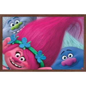 Trends International Trolls - Hair Framed Wall Poster Prints - 1 of 4