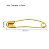Unique Bargains Metal Blankets Crafts Brooch Making Home Sewing Curved Safety Pins 100 Pcs - 2 of 4