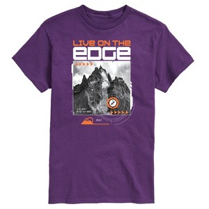 Men's - Instant Message - Live On The Edge Short Sleeve Graphic T-Shirt - 1 of 4