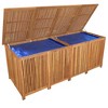 vidaXL Patio Storage Box 78.7"x31.5"x29.5" Solid Wood Acacia - 3 of 4