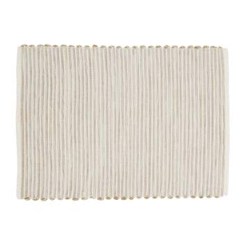 Saro Lifestyle Ribbed Cotton Table Placemat (Set of 4)