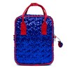 Disney Vegan Leather Crossbody Backpack for Women with Adjustable Strap, Snow White Bodice Blue and Yellow Sequin with Apple Charm - 3 of 4