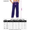 Womens Wide Leg Pants Drawstring Workout Sweat Pants for Women Comfy High Waist Pajama Legging with Pockets - 4 of 4