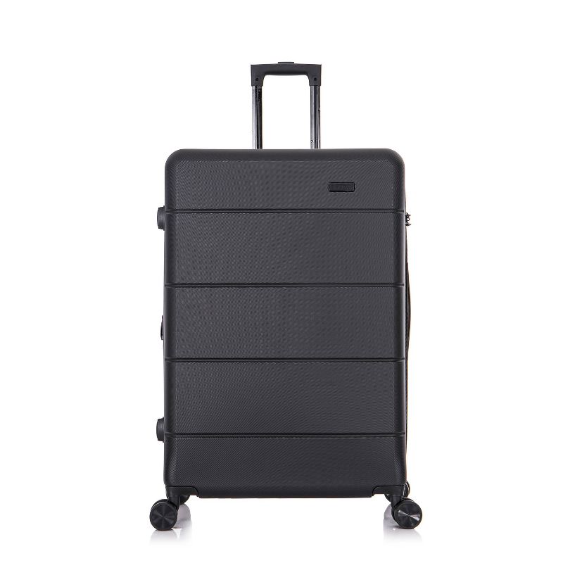InUSA Elysian Lightweight Hardside Large Checked Spinner Suitcase, 3 of 21