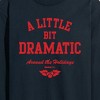 Men's - Mean Girls - Little Bit Dramatic Around Holidays Long Sleeve Graphic T-Shirt - 2 of 4