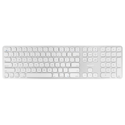 Macally Wireless Bluetooth Rechargeable Aluminum Full Keyboard