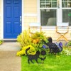 Farmlyn Creek Set of 2 Black Cat Garden Stake Silhouettes for Lawn Decor, Gifts, Decorative Outdoor Metal Animal Statues for Yard - 3 of 4