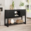 Heynemo Fireplace TV Stand for 65''+ TV, Entertainment Center with 23" Electric Fireplace with Remote & Sliding Bar Door for Living Room - 4 of 4