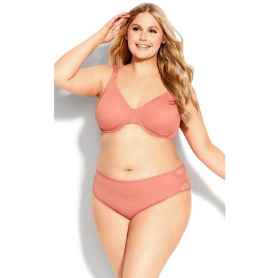 Avenue Women's Plus Size Fashion Microfiber Hi Cut Brief