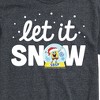 Men's - SpongeBob SquarePants - Let It Snow Christmas Short Sleeve Graphic T-Shirt - 2 of 4