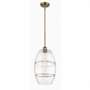 Vaz - 1 Light Stem Hung Mini Pendant In Industrial Style-18.5 Inches Tall and 10 Inches Wide - 1 of 1