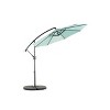 Gulches 10ft Offset Hanging Market Patio Umbrella w/Easy Tilt Adjustment, Polyester Shade,8 Ribs for Backyard, Poolside( Light green ) - 2 of 4
