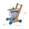 Teamson Kids - Little Helper Mr. Fresh Shopping Cart with Groceries - Blue - 4 of 4