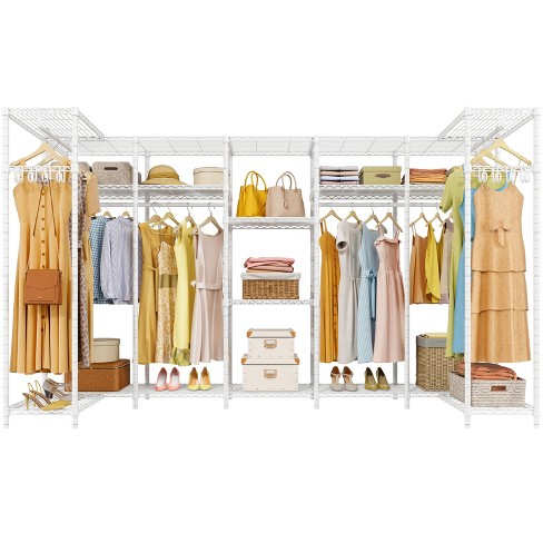 Vipek U70 Extra Large Garment Rack Heavy Duty Clothes Rack Freestanding  Portable Closet Clothes Storage Wardrobe Organizer, White : Target