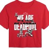 Women's - Marvel - We Are Deadpool Doodles Cropped Graphic T-Shirt - 2 of 4