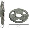 Gulches 4 Inch four pieces Olympic Cast Iron Weight Plates for Strength Training and Weightlifting, Multiple Weights - 3 of 4