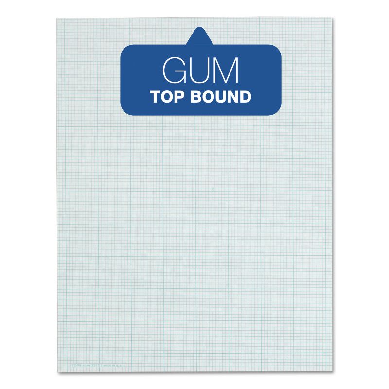 Tops Cross Section Pads w/10 Squares 8 1/2 x 11 White 50 Sheets 35101, 2 of 6