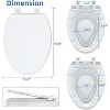 Coucheta Quiet Close Toilet Seat with Optional Built-in Toddler Seat, Quick Release, Easy Install for Round and Elongated Bowls - 2 of 4