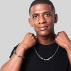 Crucible Men's Byzantine Chain Black Two Tone Steel Bracelet - 3 of 4