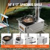 VEVOR Wood Stove,80 in,Stainless Steel Camping Tent Stove, Burning Stove with Chimney Pipes&Gloves,700in³Firebox Hot Tent Stove with 8 Pipes,Silver - 4 of 4