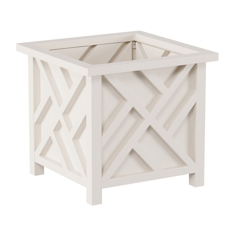 Nature Spring 14.75-in Lattice Planter Box - Decorative Outdoor Flower or Plant Pot, 1 of 5