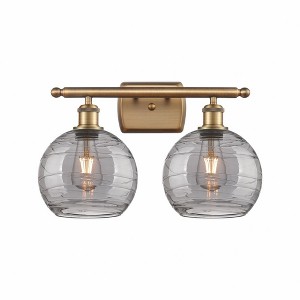 Athens Deco Swirl - 2 Light Bath Vanity In Industrial Style-11.25 Inches Tall and 18 Inches Wide - 1 of 1