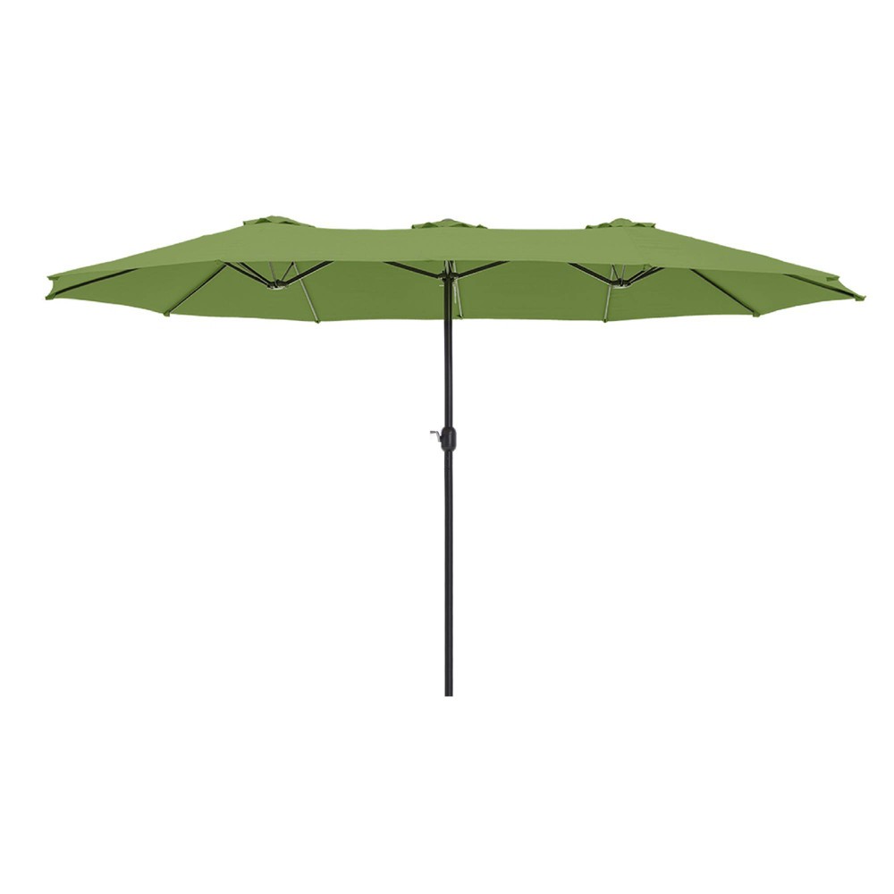 Photos - Parasol Captiva Designs 9'x15' Rectangular Outdoor Market Umbrella with Crank Hand