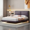 NicBex Queen/Full Size Upholstered Bed Frame with Sensor Light and Charging Station for Adults - 2 of 4