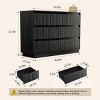 KOLIGEY 7-Drawer Dresser 47"W Double Dresser With Waveform Fluted Panel - 4 of 4