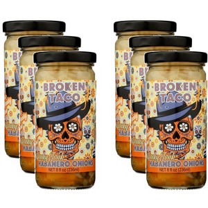 Broken Taco Honky Tonk Habanero Onions - Case of 6 - 8 oz. - 1 of 2