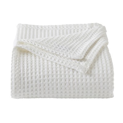 Market & Place 100% Cotton Waffle Weave Bed Blanket