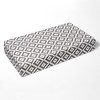 Bacati - Gray Aztec Print Diamonds 100 percent Cotton Universal Baby US Standard Crib or Toddler Bed Fitted Sheet - 3 of 4