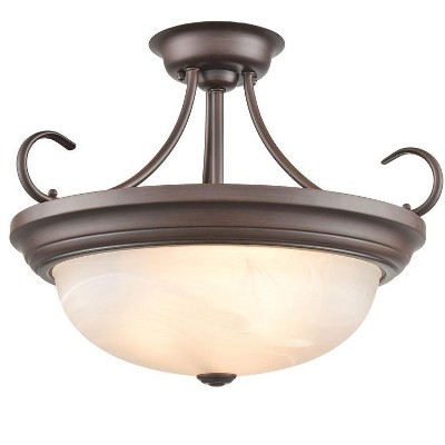 Millennium Lighting 3 - Light Flush Mount in  Rubbed Bronze
