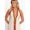 Petal and Pup Quinley Maxi Dress - Brown/Cream - 4 of 4