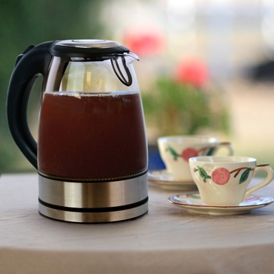 Better Chef 1.7L Cordless Glass and Stainless Steel Electric Kettle