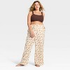 Women's Flannel Wide Leg Pajama Pants - Wild Fable™ - 3 of 3