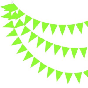 Unique Bargains 49ft Felt Fabric Triangle Bunting Garland Party Banner 1 Pcs - 1 of 4