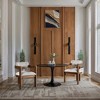 Meridian Furniture,Sacha Beige Linen Textured Fabric Dining Chair, Set of 2 - 2 of 4