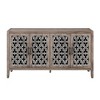 60" TV Console Table with 4 Doors,, Sideboard Cabinet American Country Style, Buffet Table for Living Room or Entryway - 4 of 4