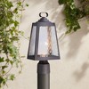 Minka Lavery Rustic Outdoor Post Light Fixture Oil Rubbed Bronze LED 15" Clear Water Glass for Exterior Barn Deck Porch Yard Patio - 2 of 2